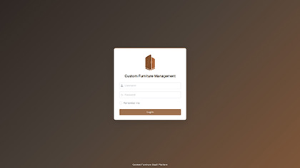 Custom Furniture Management Platform